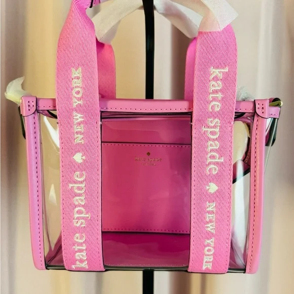 kate spade Pink Clear Mini Tote Bag KL063 - Picture 4 of 9